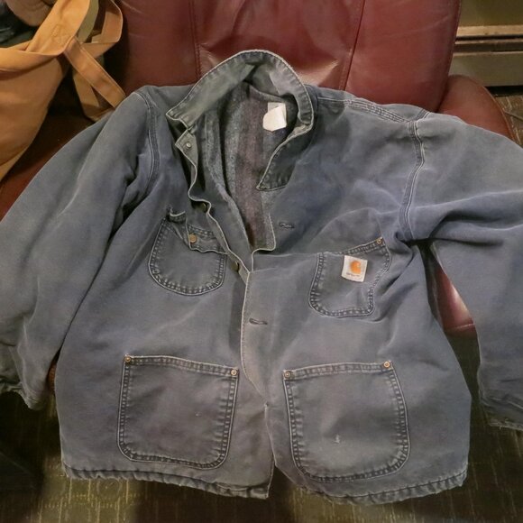 Carhartt blanket lined chore coat mens 2xl blue - Picture 1 of 1